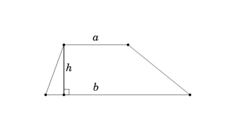 Công thức tính diện tích hình thang